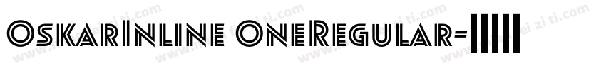OskarInline OneRegular字体转换